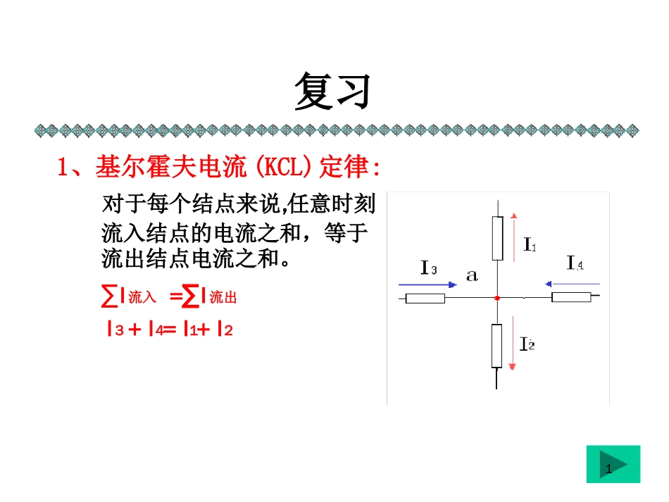 支路电流法讲解ppt课件[文字可编辑]_第1页