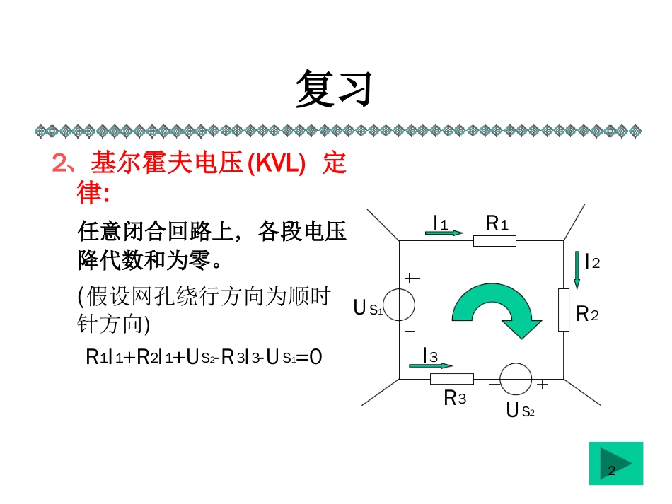 支路电流法讲解ppt课件[文字可编辑]_第2页