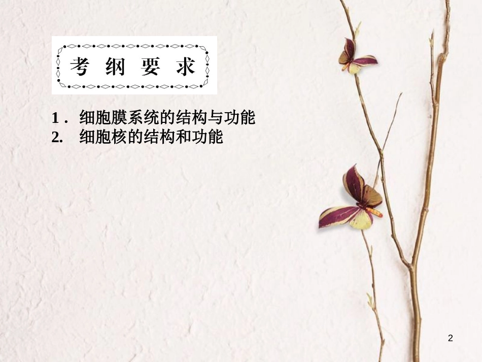 高考高考生物一轮复习 第三章 细胞的基本结构（第六课时）第3节 细胞的生物膜系统、细胞核-系统的控制中心课件 新人教版必修1_第2页