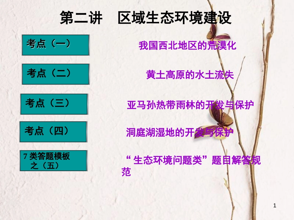 高三地理复习 第三部分 第二节 区域生态环境建设课件[共138页]_第1页