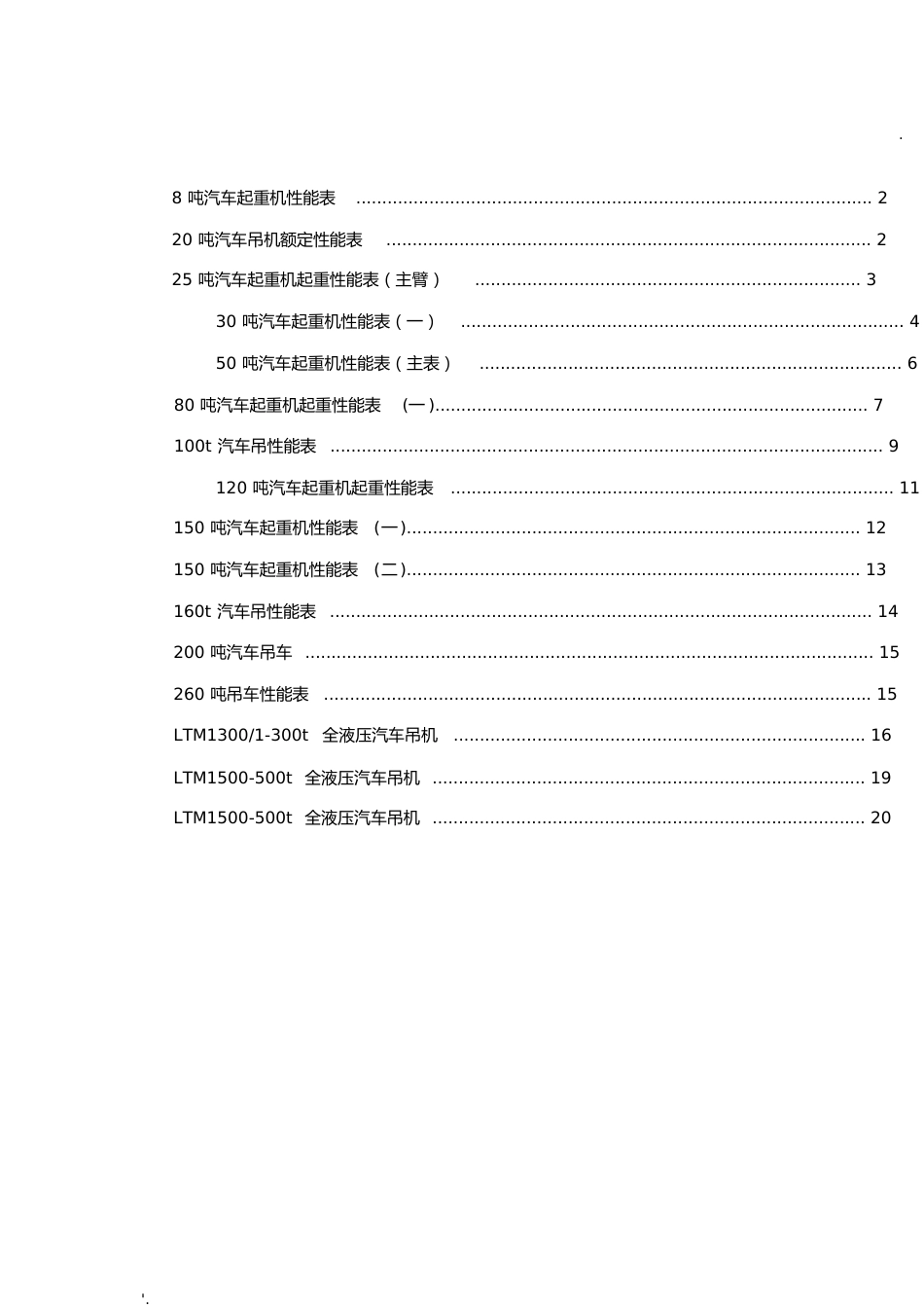 汽车吊性能表(8t~500t)[共25页]_第1页