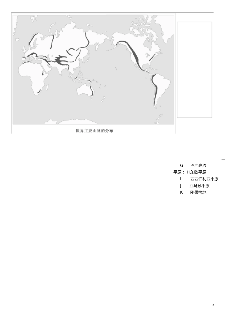 空白地图填图练习[共8页]_第2页