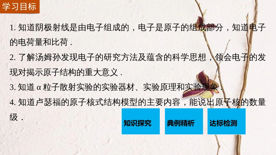 高中物理 18.1 电子的发现 18.2 原子的核式结构模型课件 新人教版选修3-5_第2页