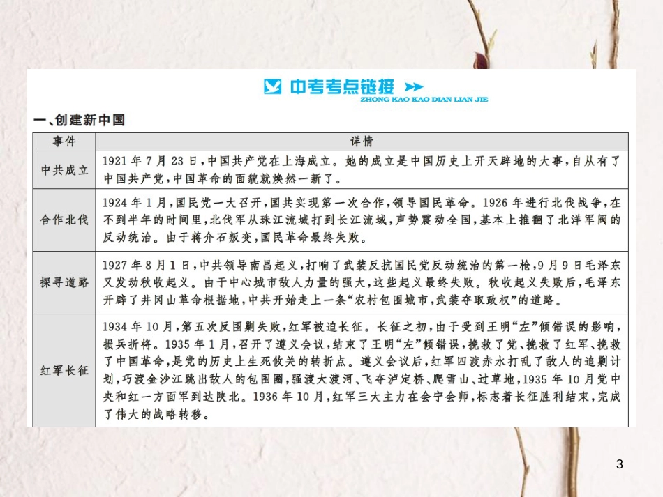中考历史总复习 第二篇 专题突破三 中国共产党的奋斗历程课件[共12页]_第3页