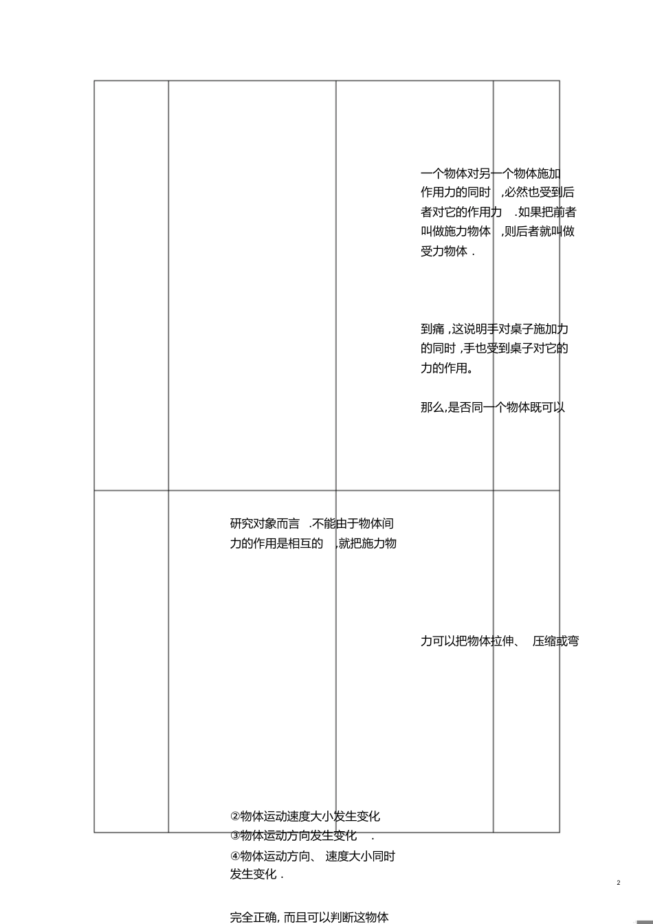 运动和力复习教案[共6页]_第2页