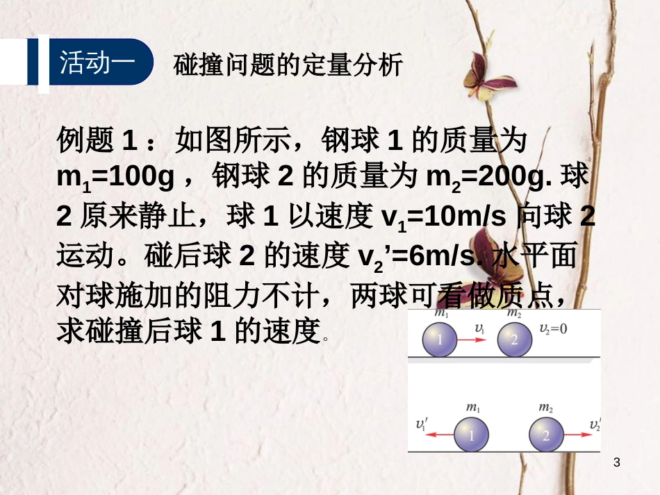 高中物理 第一章 碰撞与动量守恒 第3节 动量守恒定律的应用课件 教科版选修3-5_第3页