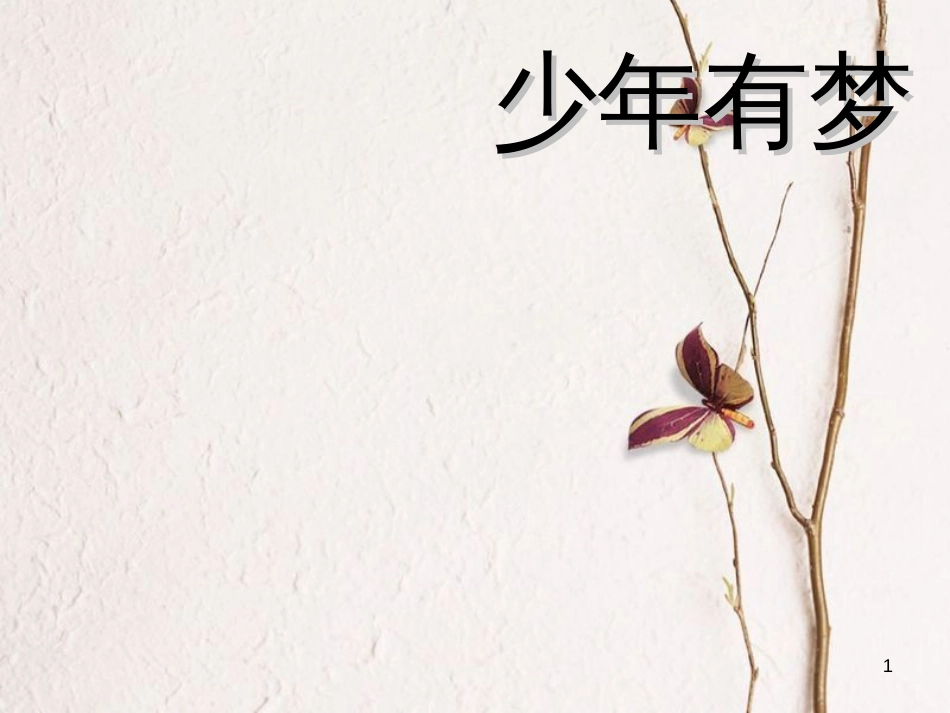 七年级道德与法治上册 第一单元 成长的节拍 第一课 中学时代 第2框 少年有梦课件 新人教版[共13页]_第1页