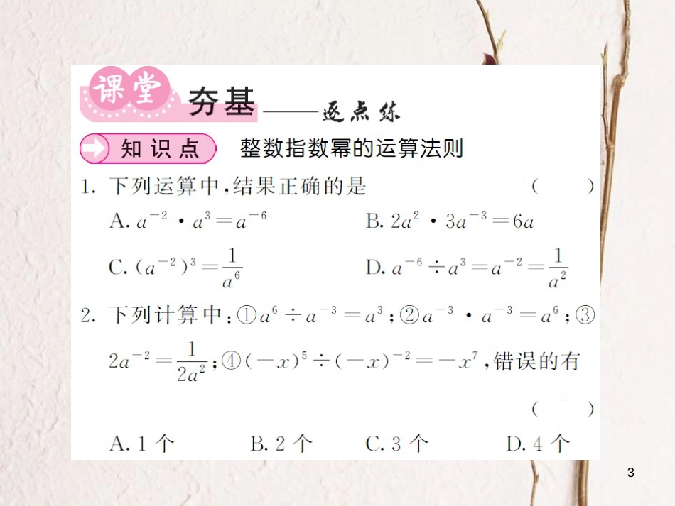 八年级数学上册 1.3.3 整数指数的运算法则课件 （新版）湘教版[共15页]_第3页