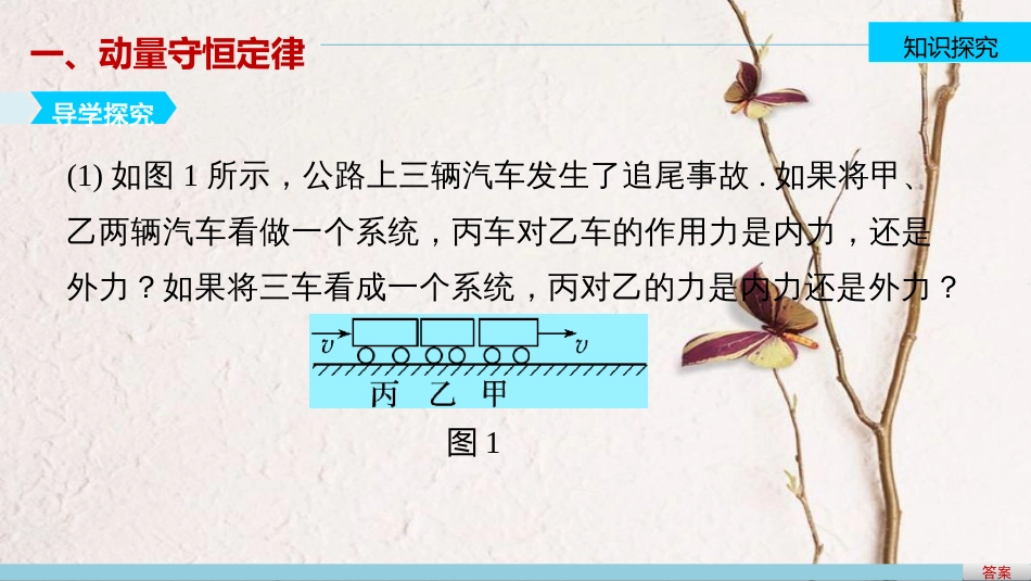 高中物理 16.3 动量守恒定律课件 新人教版选修3-5_第3页