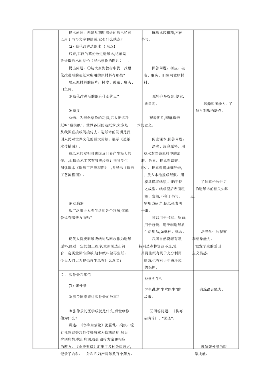 第15课两汉的科技和文化教案[共12页]_第2页