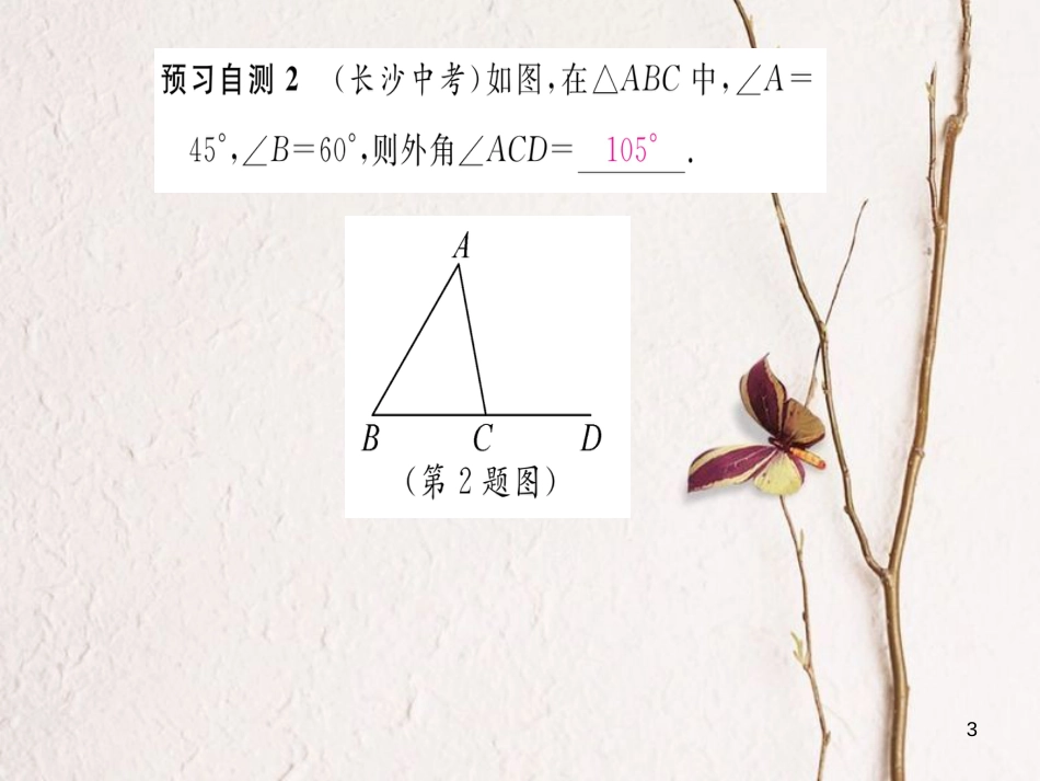 八年级数学上册 11.2.2 三角形的外角课件 （新版）新人教版[共18页]_第3页