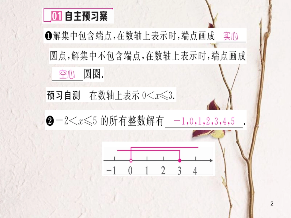 八年级数学上册 4.3 一元一次不等式的解法课件2 （新版）湘教版[共17页]_第2页