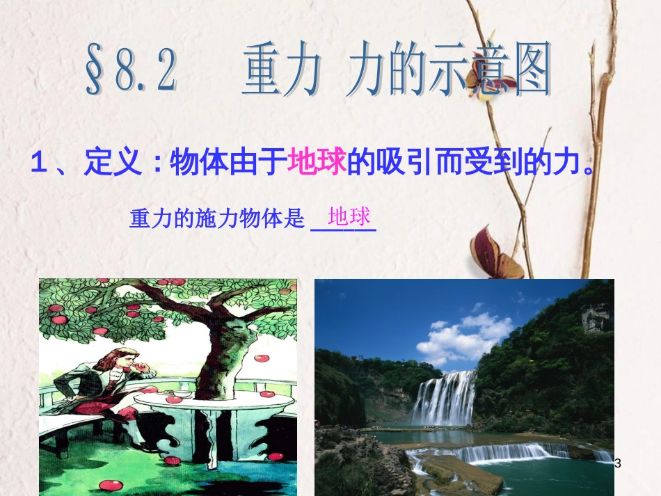 八年级物理下册 8.2.1 重力 力的示意图课件 （新版）苏科版[共11页]_第3页