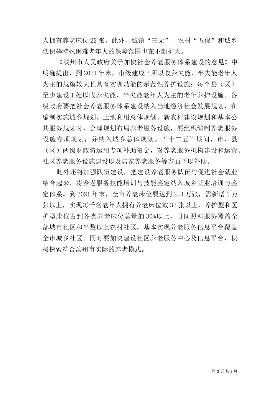 养老服务管理专题调查报告_第3页