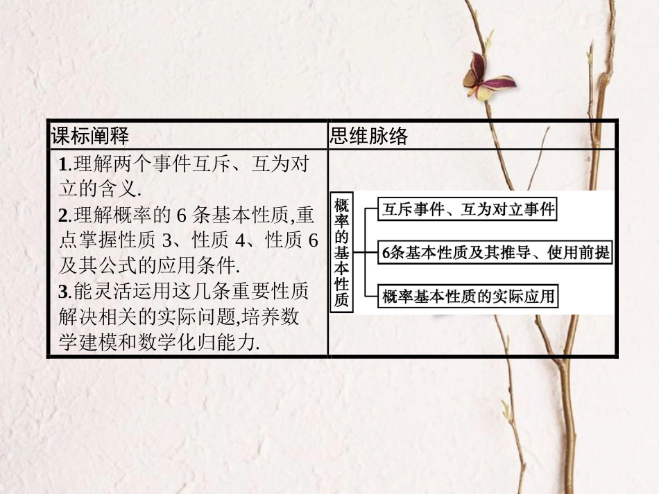 10.1.4 概率的基本性质-新教材2019-2020学年高一数学人教A版必修第二册同步教学课件_第2页