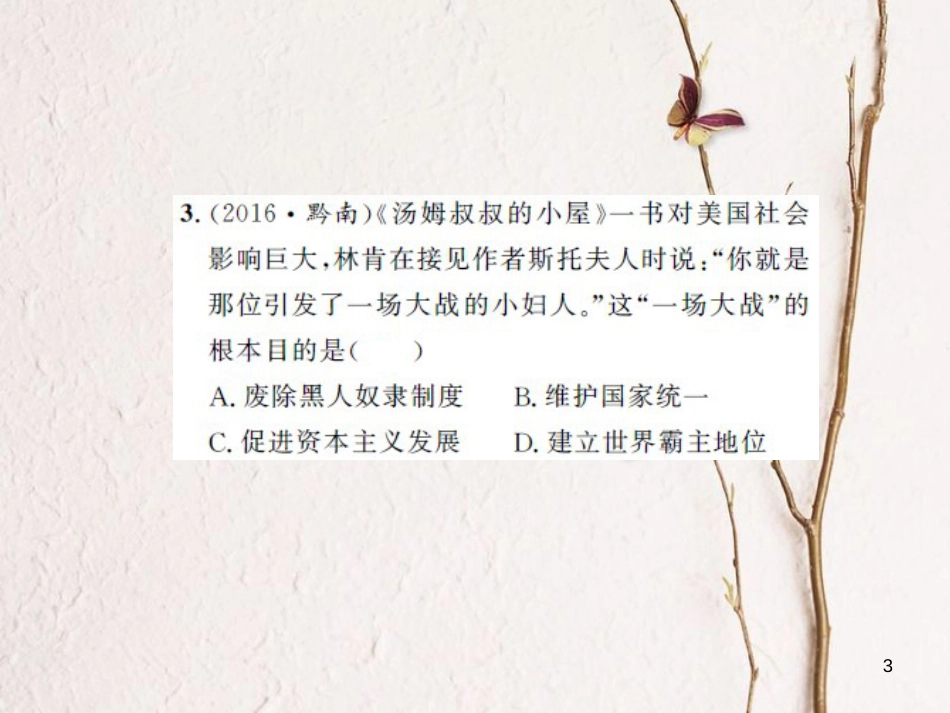 中考历史 基础知识夯实 模块五 世界近代史 第二单元 殖民扩张与殖民地人民的抗争课后提升课件 岳麓版[共15页]_第3页
