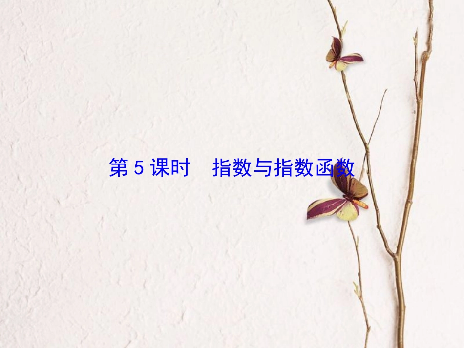 高考数学大一轮复习 第二章 基本初等函数、导数及其应用 第5课时 指数与指数函数课件 理 北师大版_第2页