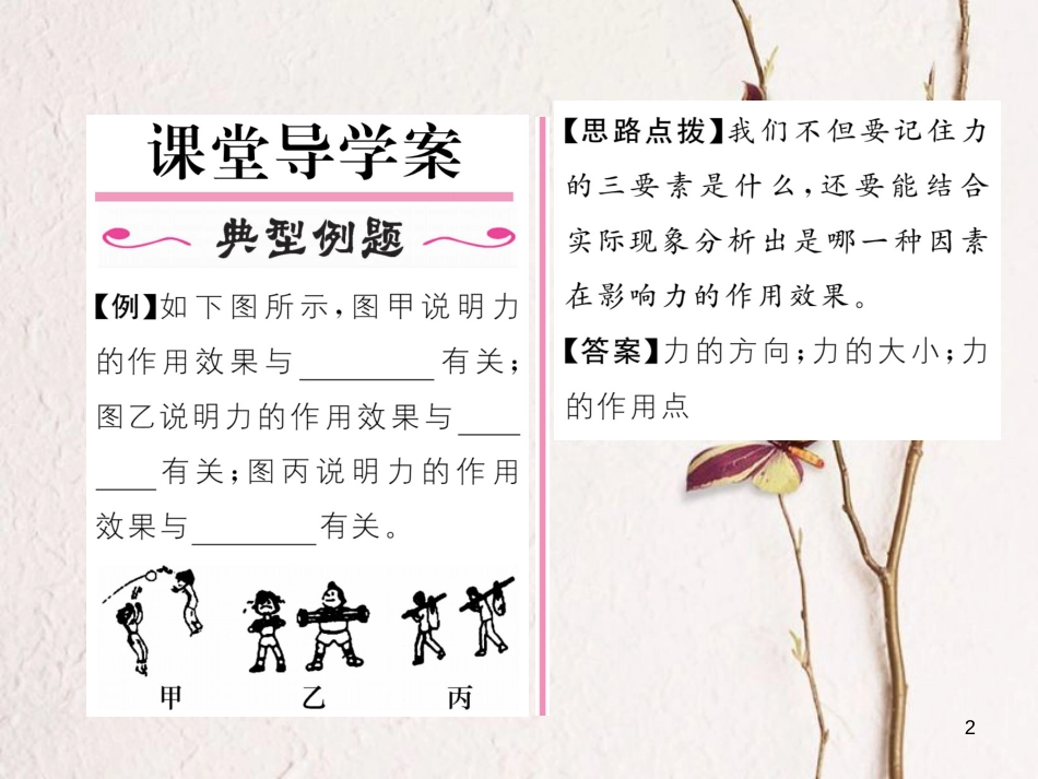 （云南专版）八年级物理全册 6.2 怎样描述力作业课件 （新版）沪科版_第2页