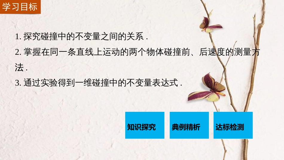 高中物理 16.1 实验 探究碰撞中的不变量课件 新人教版选修3-5_第2页