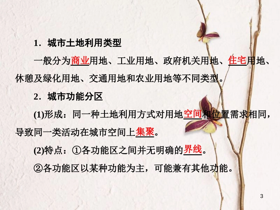 高三地理复习 第二部分 第二章 城市与地理环境 第一讲 城市空间结构课件[共69页]_第3页