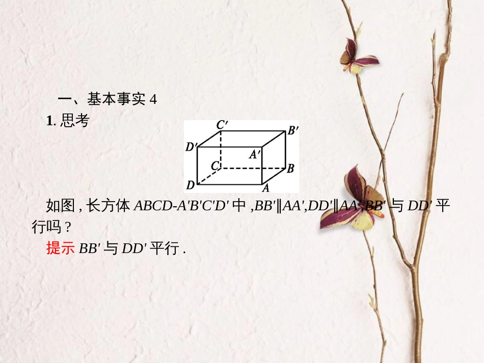 8.5.1 直线与直线平行-新教材2019-2020学年高一数学人教A版必修第二册同步教学课件_第2页