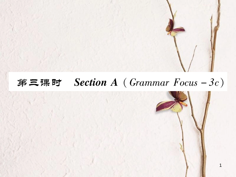 （成都专版）八年级英语上册 Unit 1 Where did you go on vacation Section A（Grammar Focus-3c）作业课件 （新版）人教新目标版_第1页