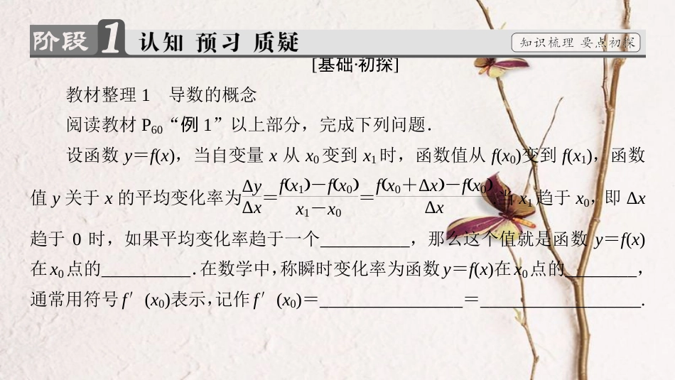 高中数学 第三章 变化率与导数 3.2.1 导数的概念 3.2.2 导数的几何意义课件 北师大版选修1-1_第3页