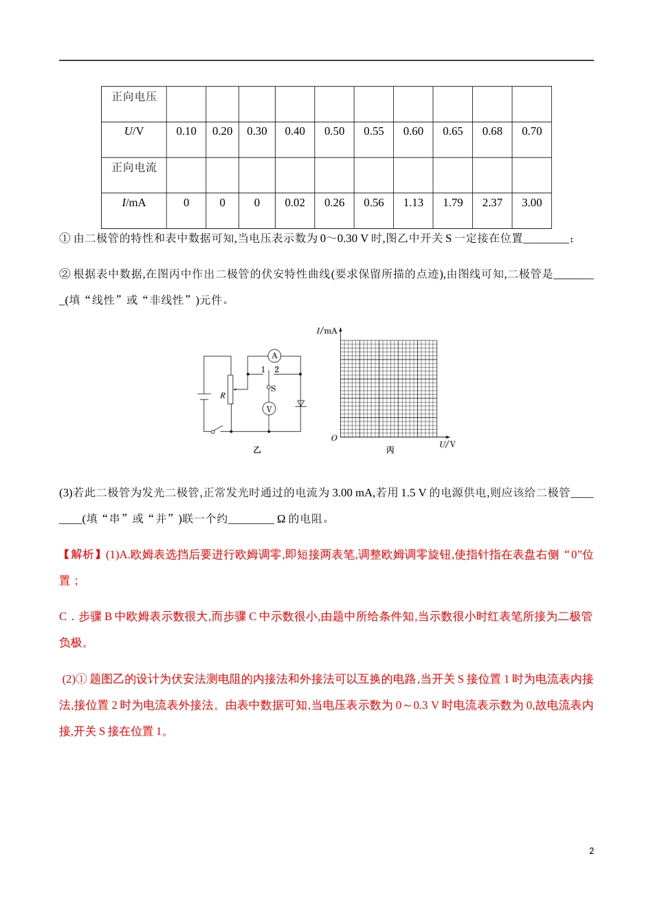 专题09 电学实验压轴题的5大命题点及破解策略（解析版）[共29页]_第2页