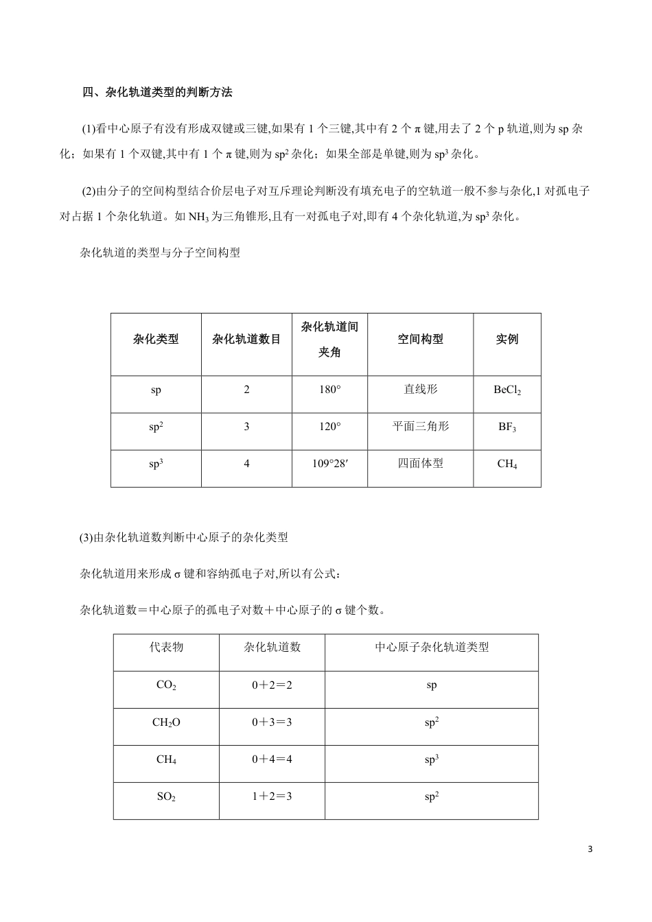 模块1.8 物质结构和性质（选考）-【口袋书】2020年高考化学必背知识与解题秘籍完全手册_第3页