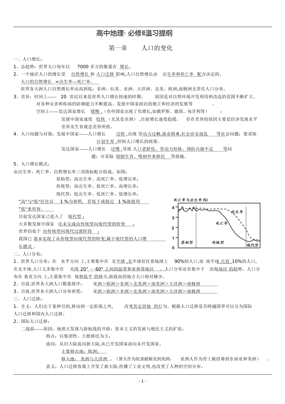 高中地理必修二知识点总结-地理必修二知识点总结[共15页]_第1页
