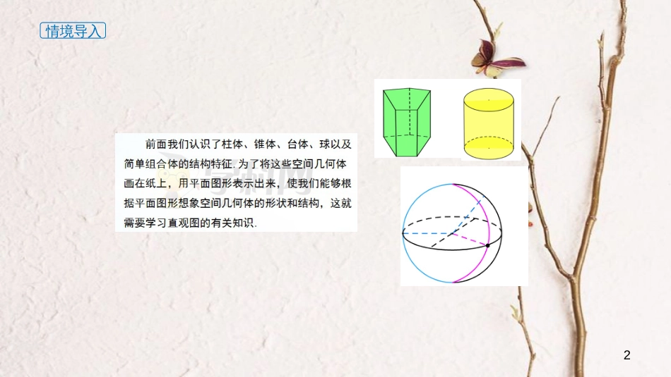 课件 8.2 立体图形的直观图-高中数学必修2（新教材同步课件） (共21张PPT)_第2页