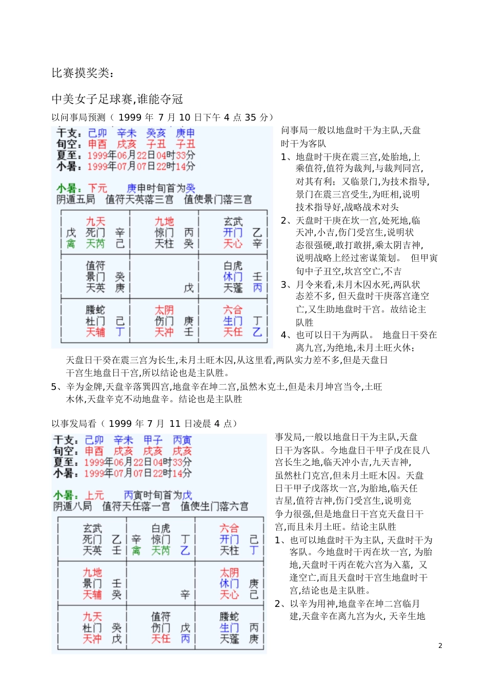 奇门遁甲经典典型案例汇总[共52页]_第2页