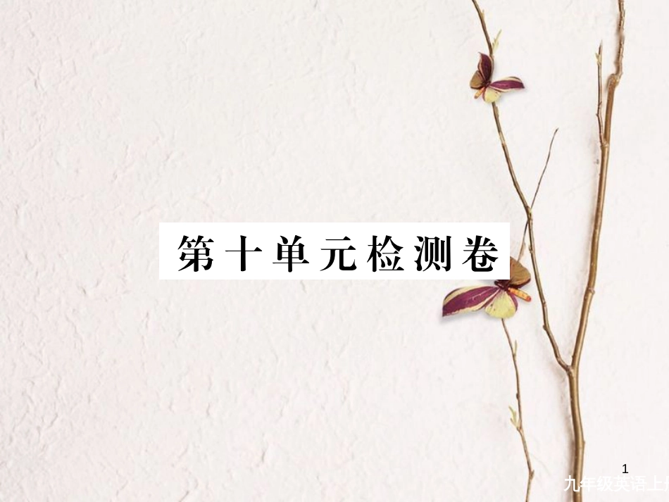 （安徽专版）九年级英语全册 Unit 10 You’re supposed to shake hands检测卷课件 （新版）人教新目标版_第1页