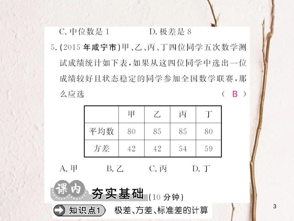 八年级数学上册 6.4 数据的离散程度课件 （新版）北师大版[共7页]_第3页