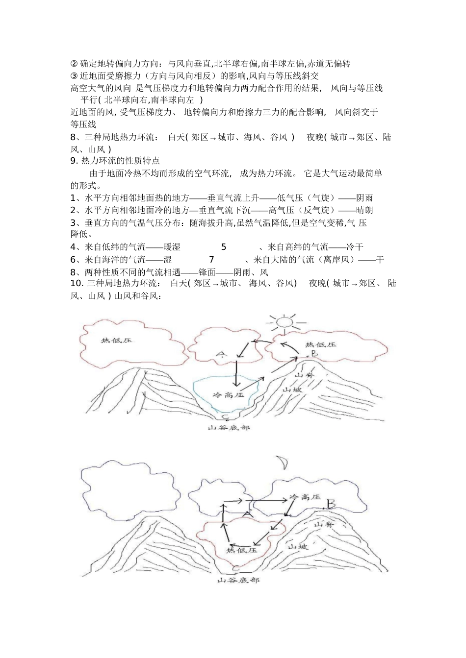 高一地理必修一第二章知识点总结[共11页]_第2页