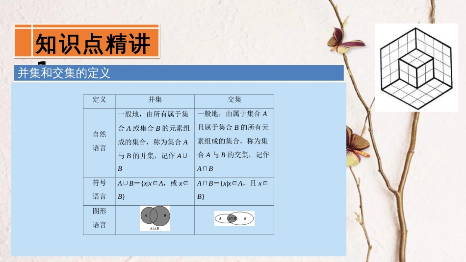 专题03 集合的基本运算（课件）-2020-2021学年高一数学同步讲练测（新教材人教A版必修第一册）(共26张PPT)_第3页