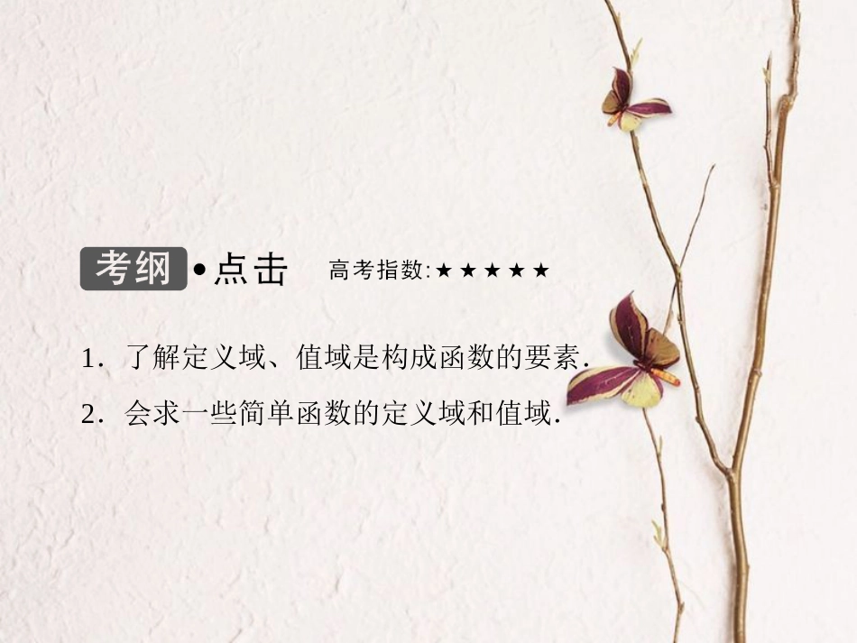 高考数学大一轮复习 第二章 基本初等函数、导数及其应用 第2课时 函数的定义域和值域课件 理 北师大版_第3页