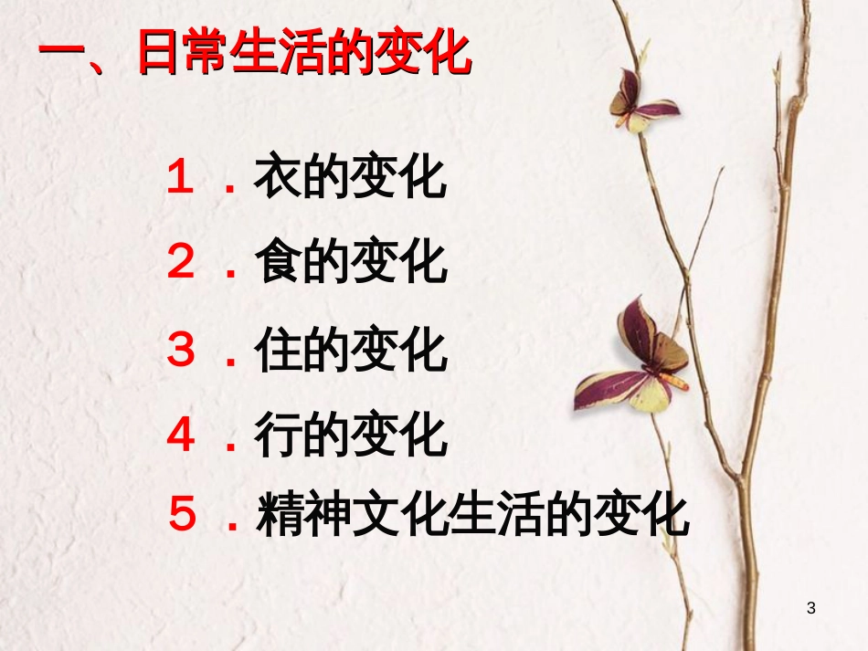 八年级历史下册 第六单元 第23课 日新月异的社会生活课件 岳麓版[共25页]_第3页