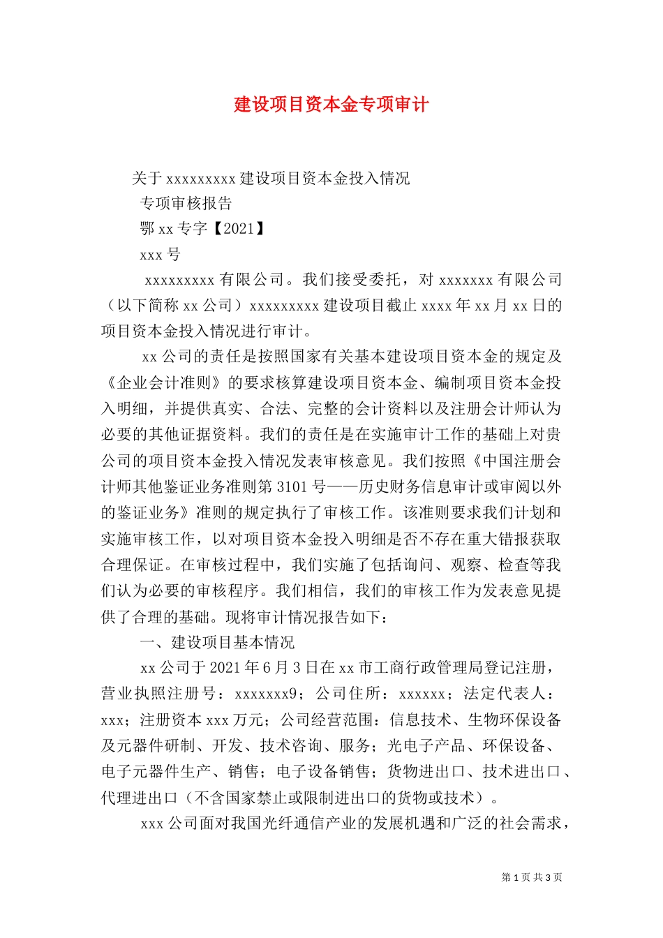 建设项目资本金专项审计（三）_第1页