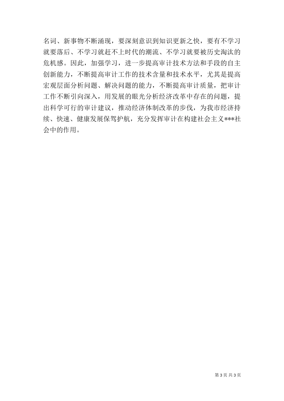 审计员工作总结_第3页