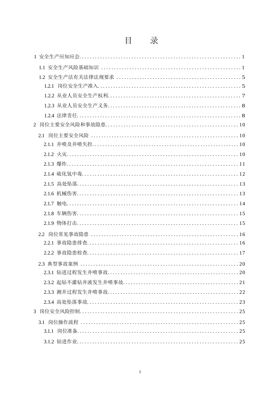 高危行业一线岗位安全生产指导手册（陆上石油天然气钻井司钻岗）_第2页