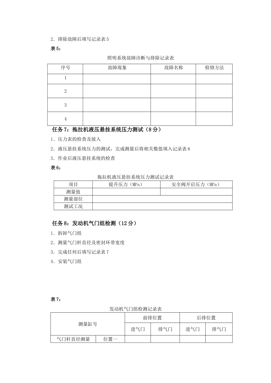 全国职业大赛（中职）ZZ001农机检修赛题第7套_第3页