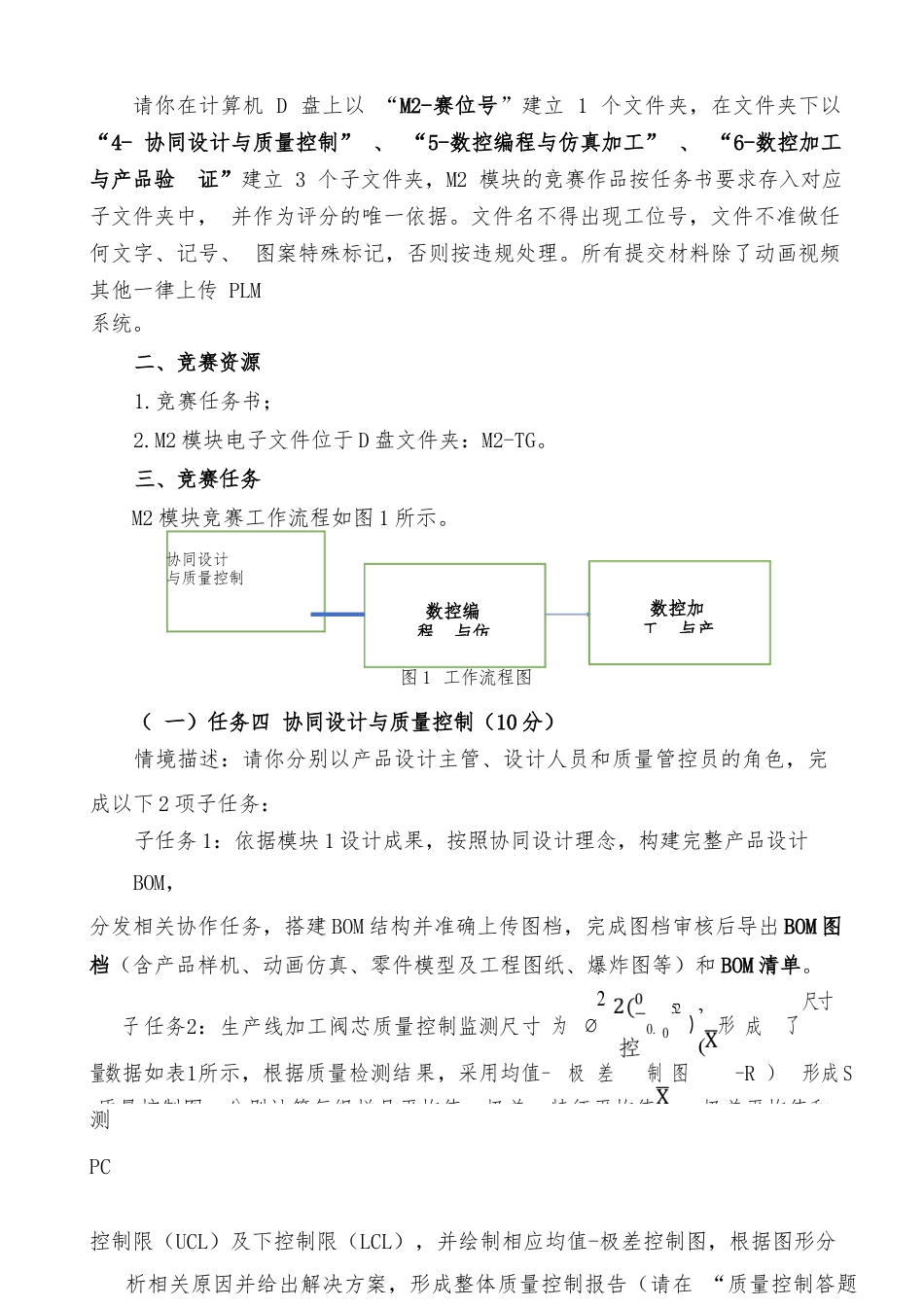 （全国职业技能比赛：高职）GZ013数字化设计与制造赛题第4套学生赛M2_第2页