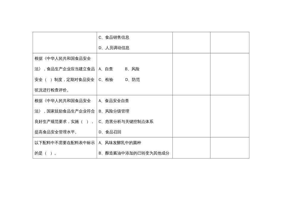 （全国23高职职业技能比赛）GZ025食品安全与质量检测赛题第4套_第3页