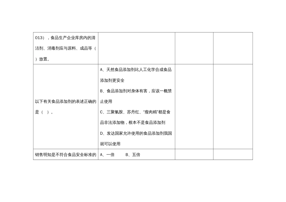 （全国23高职职业技能比赛）GZ025食品安全与质量检测赛题第3套_第3页