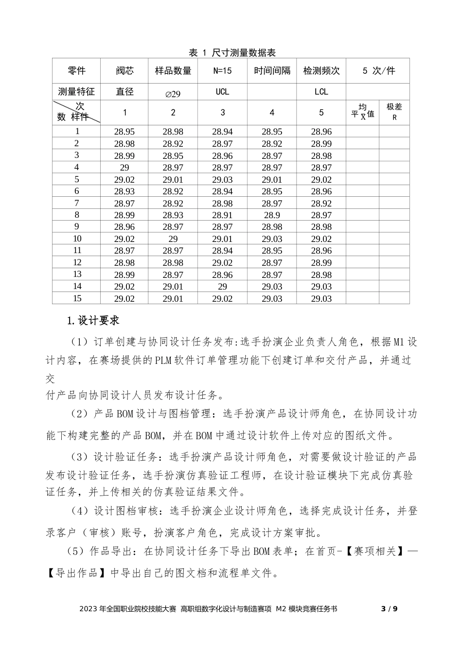 （全国职业技能比赛：高职）GZ013数字化设计与制造赛题第10套学生赛M2_第3页