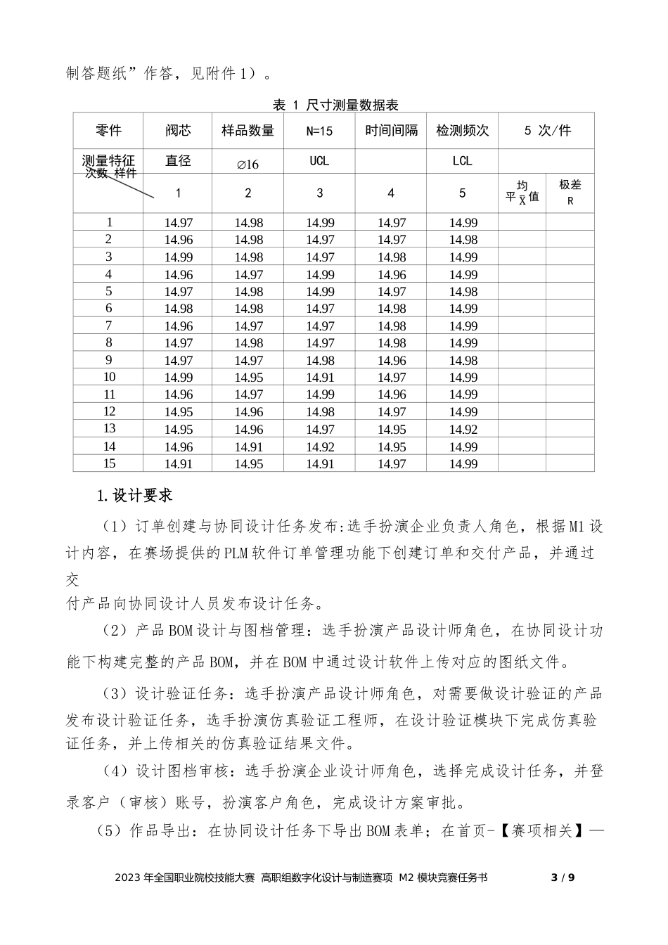 （全国职业技能比赛：高职）GZ013数字化设计与制造赛题第9套学生赛M2_第3页