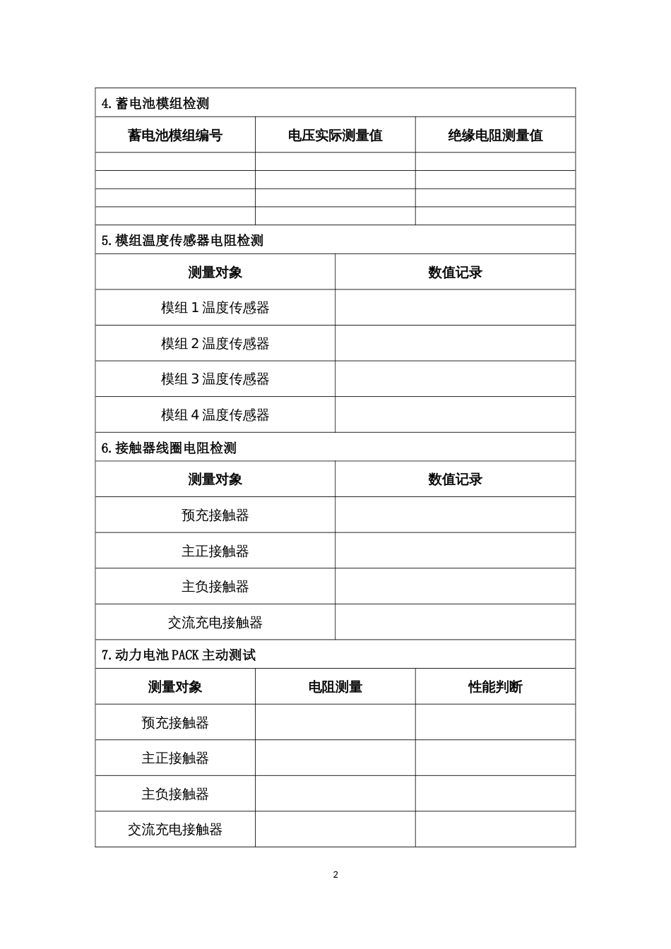 职业院校技能大赛高职组《电子商务技能》赛项样题作业表动力电池装调与检测记录表（区赛）_第3页