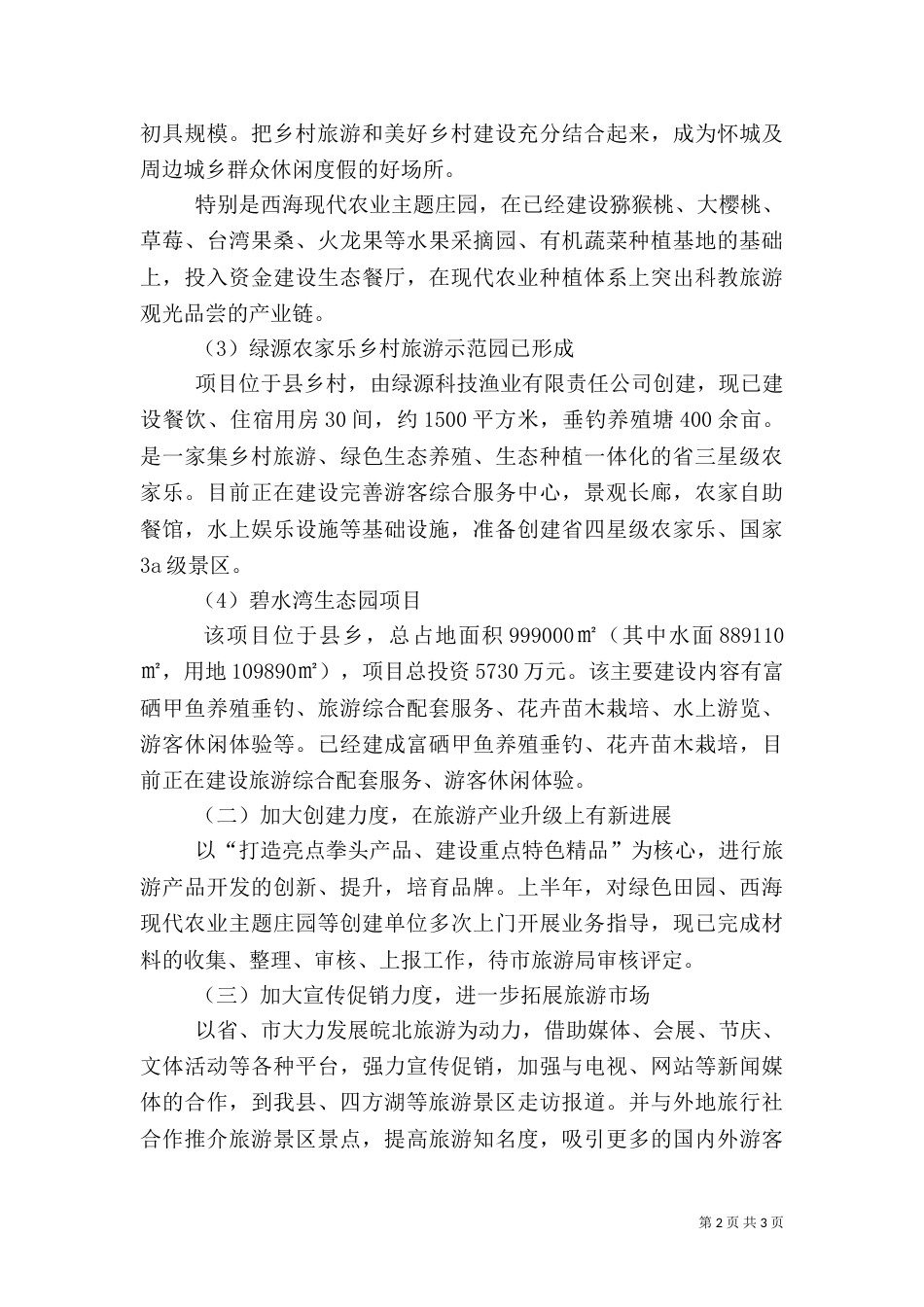 旅游工作上半年情况总结_第2页