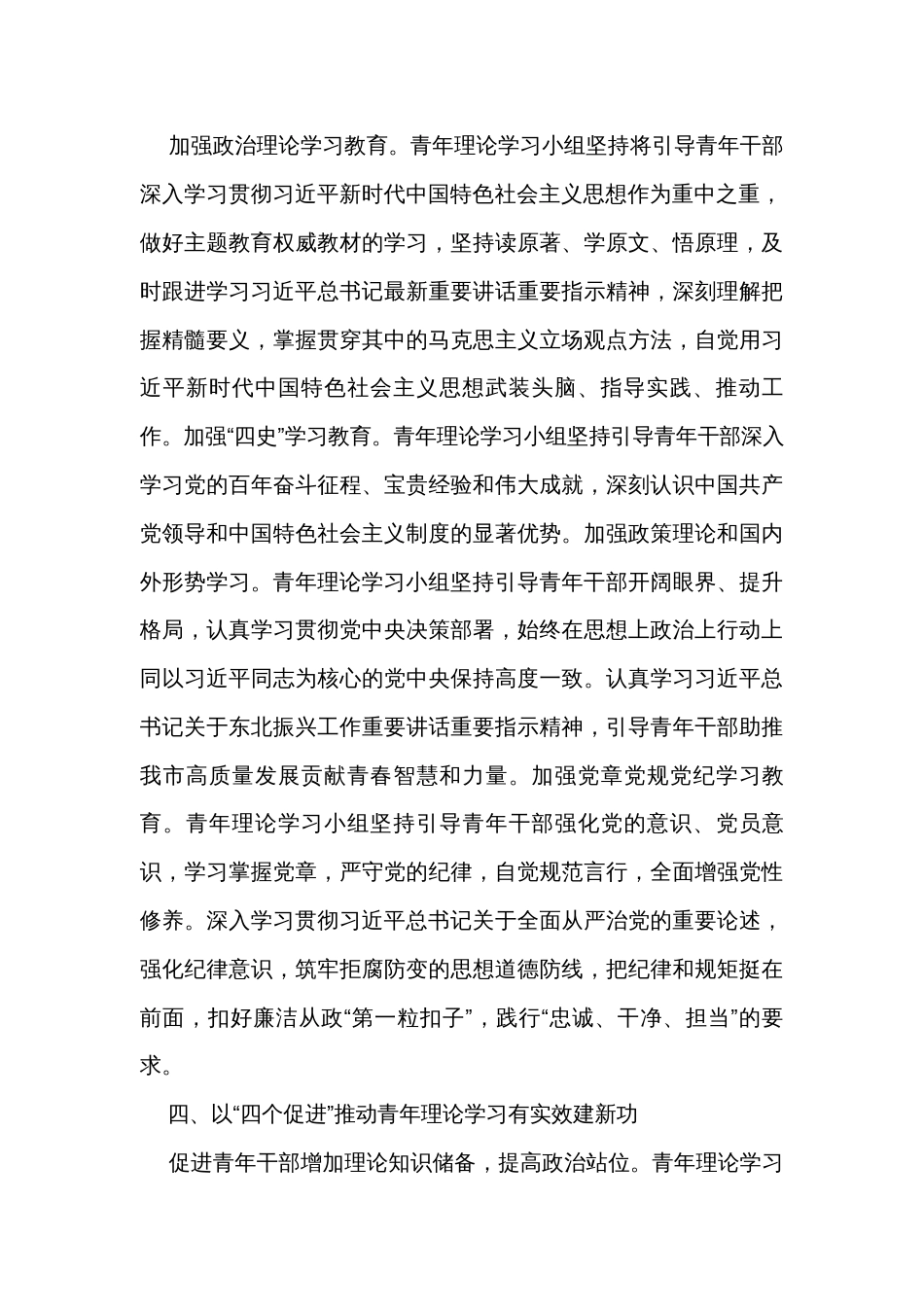 在全市青年理论学习小组工作观摩推进会上的汇报发言_第3页